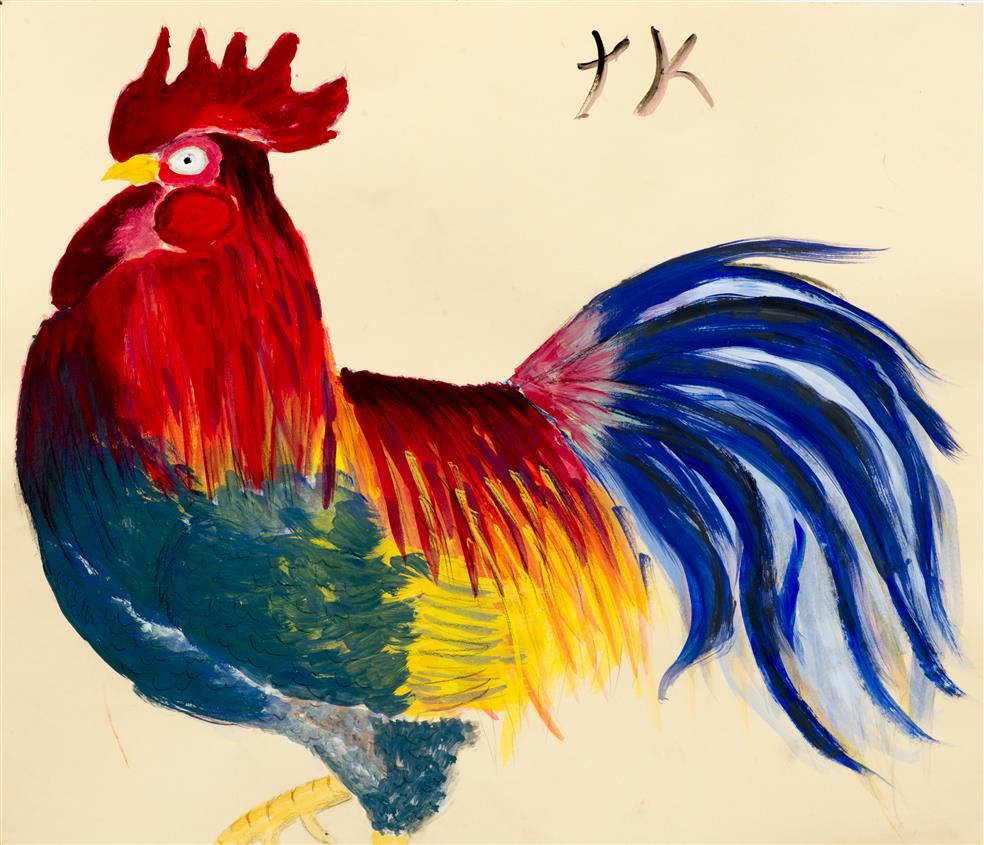 Rooster painting 